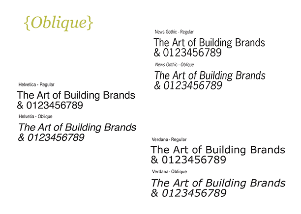 Creative Brand Land Typography Obliques Creative Brand Land Typography Obliques
