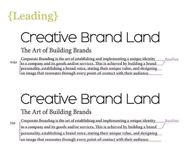 Creative Brand Land Typography Leading Creative Brand Land Typography Leading